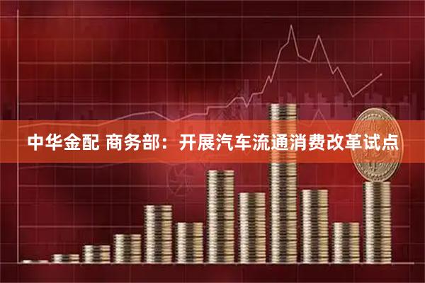 中华金配 商务部：开展汽车流通消费改革试点